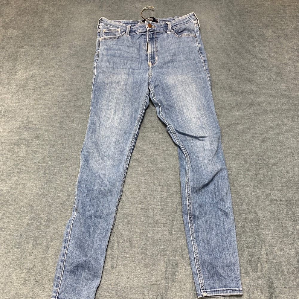 Hollister Super Skinny Jeans Womens 7R 28x29 Blue Denim Soft Stretch High Rise